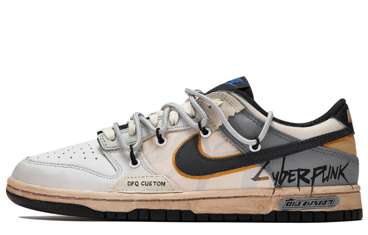 Nike Nike Dunk Da Vinci Custom, Phantom Gray Slip Resistant Quick Dry Abrasion Resistant Balance