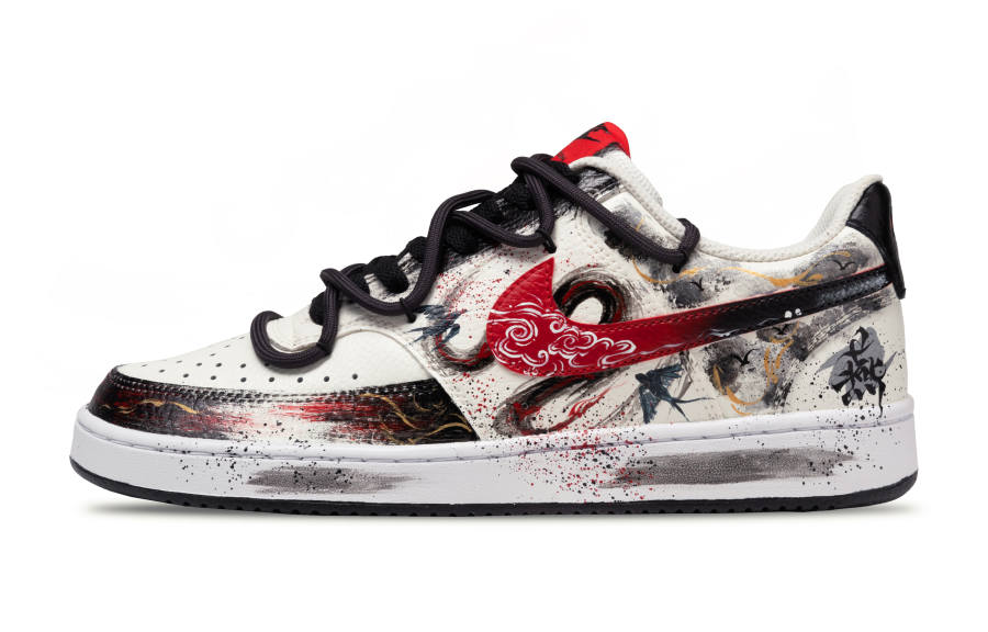 Nike Nike Court Vision 1 Skateboard Shoes Men's Low Top Red/Black