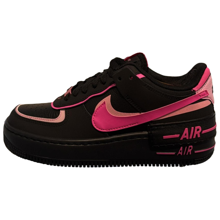 Nike Nike AF1 Shadow Synthetic Leather, Split Cow Leather Skateboard Shoes Women's Black Pink