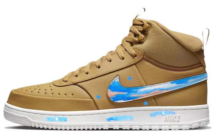 Nike Nike Court Vision Mid Skateboard Shoes Men's Mid Top Blue/Brown