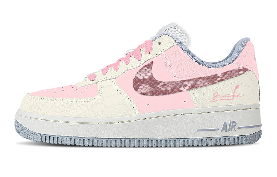 Nike Nike Air Force 1 Flame Slip Resistant Cushioning Abrasion Resistant Low top Skateboard Shoes Women's Pink