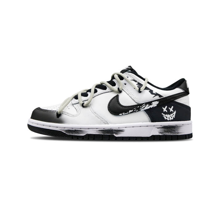 Nike Nike Dunk Phantom Ghost Face Slip Resistant Slip Resistant Low top Skateboard Shoes Unisex Black White
