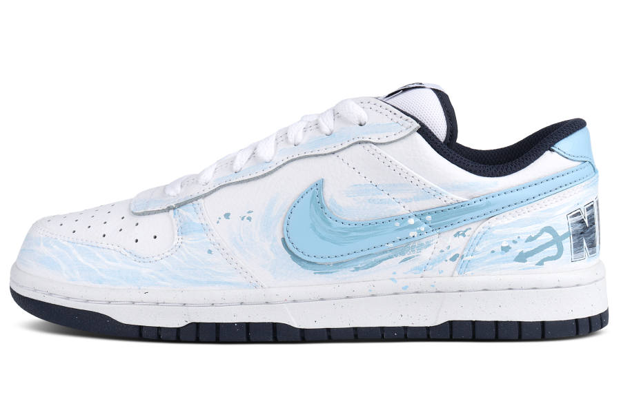 Nike Nike Big Cushioning Abrasion Resistant Cushioning, Wear Resistant Low top Skateboard Shoes Unisex Blue White