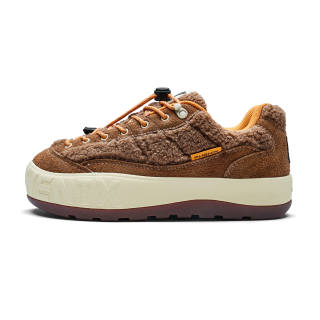 Phenix Lightweight Height Increasing Abrasion Resistant Low top Skateboard Shoes Unisex Dark Camel