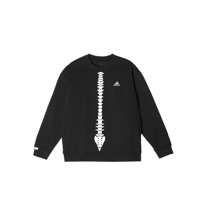 Adidas Adidas LABEL Sweatshirts Unisex Black Crew Neck Moderate