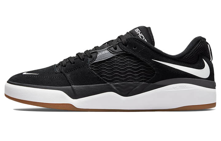 Nike Nike SB Ishod Black And Dark Grey Low top Skateboard Shoes Unisex Black White