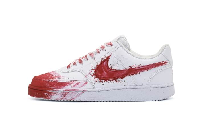 Nike Nike Court Vision 1 Slip Resistant Slip Resistant Low top Skateboard Shoes Unisex Pure White