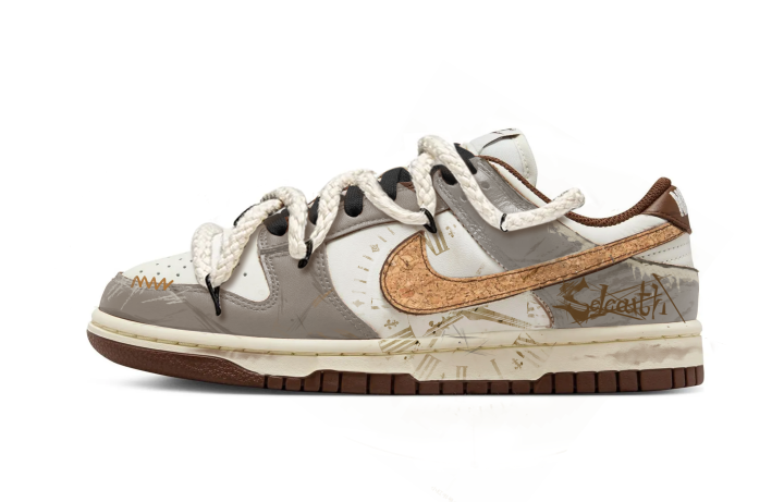 Nike Nike Dunk Cherry Bomb, Big Ben Abrasion Resistant Low top Skateboard Shoes Unisex Gray Brown