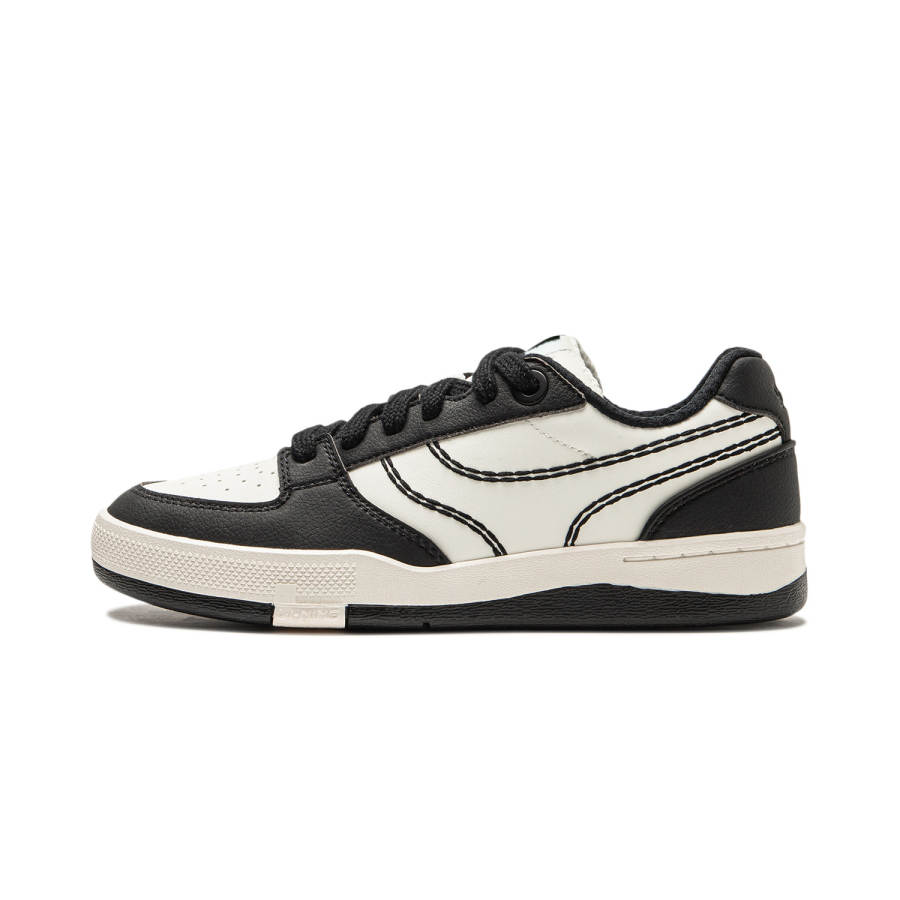 Li-Ning Li Ning Zhengrong Slip Resistant Lightweight Non slip Lightweight Low top Skateboard Shoes Women's White Black