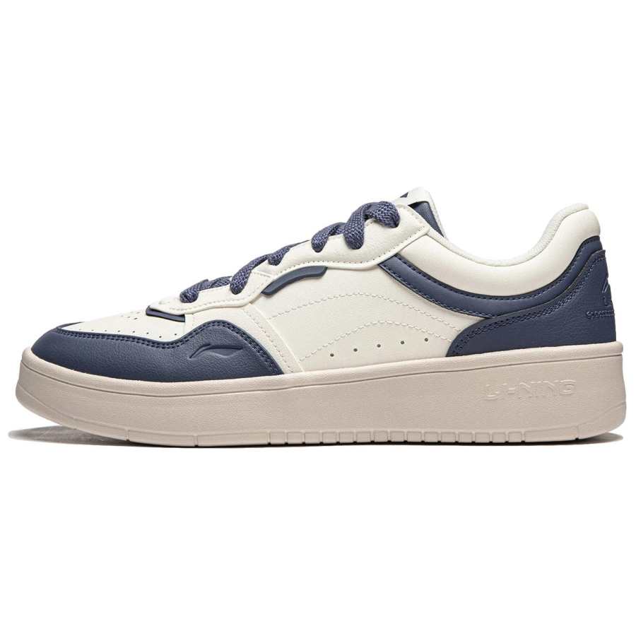 Li-Ning Li Ning Line 2.0 V2 Slip Resistant Abrasion Resistant Skateboard Shoes Men's White Blue