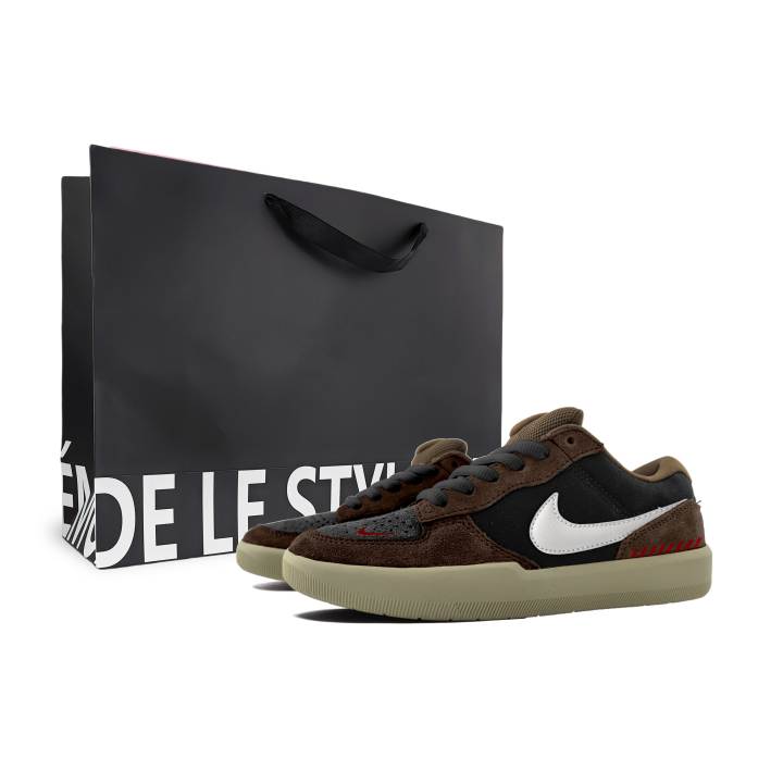 Nike Nike SB Force 58 Abrasion Resistant Abrasion Resistant Low top Skateboard Shoes Unisex Brown