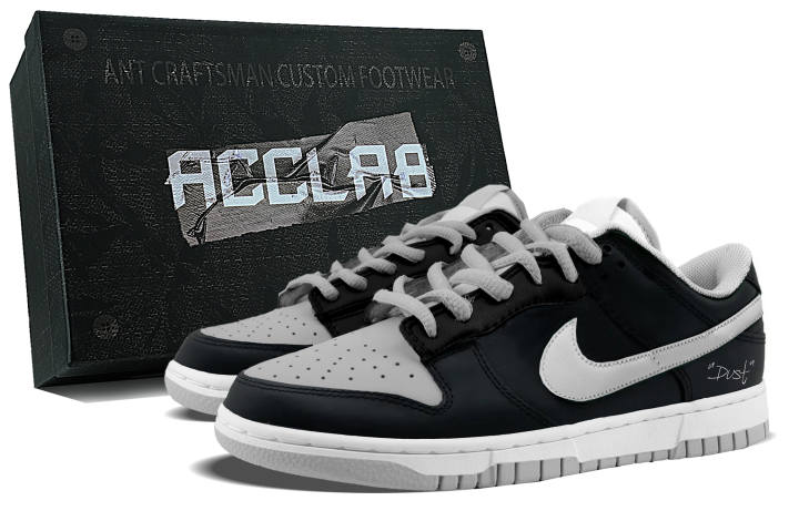 Nike Nike Dunk LOW RETRO Abrasion Resistant Abrasion Resistant Low top Skateboard Shoes Unisex Black Gray