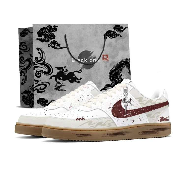 Nike Nike Court Vision 1 New Year Limited CNY Leather Slip Resistant Cushioning Abrasion Resistant