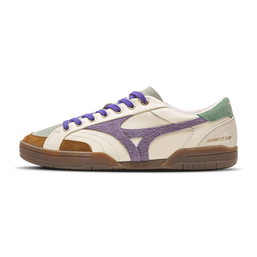 Mizuno CT CLUB Abrasion Resistant Low top Skateboard Shoes Unisex Bamboo Purple