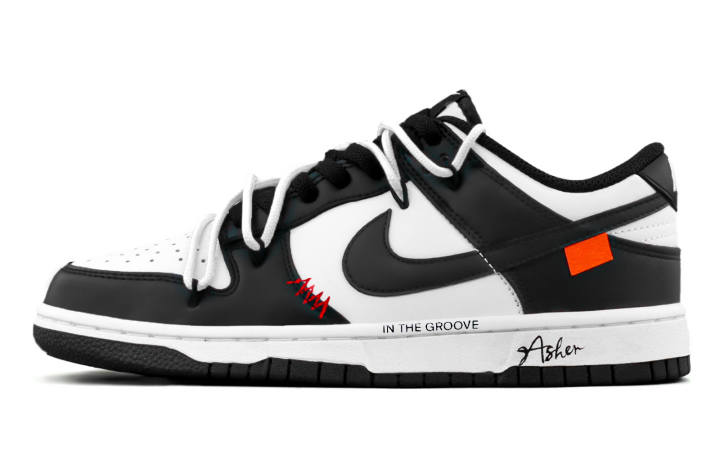 Nike Nike Dunk Shadow Gray Memory Abrasion Resistant Low top Skateboard Shoes Unisex Black White