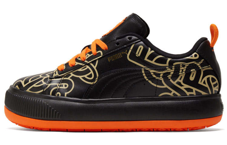 PUMA Pronounce X Suede Mayu 'Black Orange' Women's