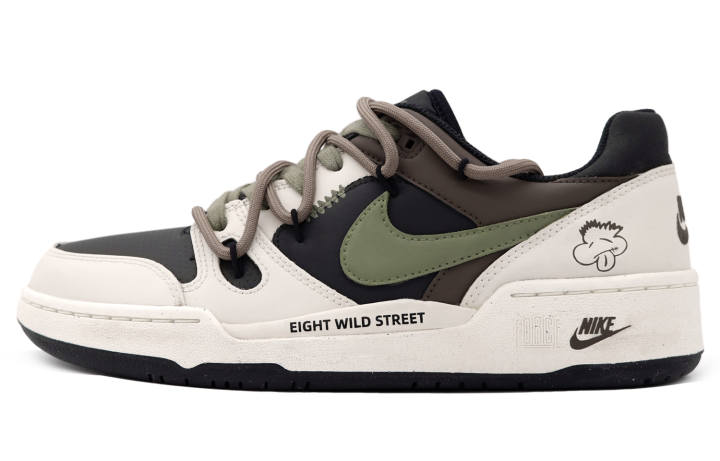 Nike Nike Full Force Wild Patrol Slip Resistant Abrasion Resistant Low top Skateboard Shoes Men's Brown Green