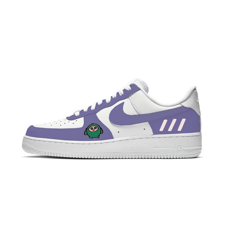 Nike Nike Air Force 1 07 Potato Leather Low top Skateboard Shoes Men's White Purple