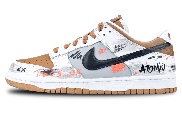 Nike Nike Dunk Abrasion Resistant Abrasion Resistant Low top Skateboard Shoes Men's Orange