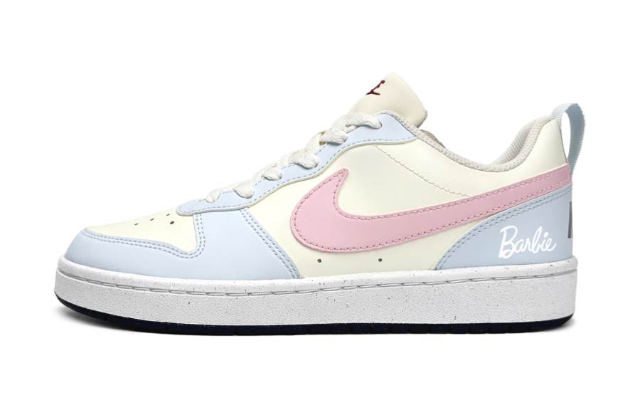 Nike Nike Court Borough Slip Resistant Abrasion Resistant Low top Skateboard Shoes Women's Beige Blue