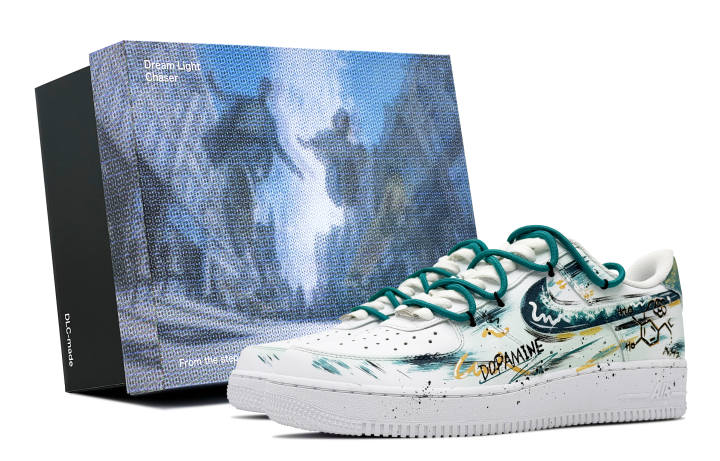 Nike Nike Air Force 1 Cow Leather Abrasion Resistant Low top Skateboard Shoes Men's White Green