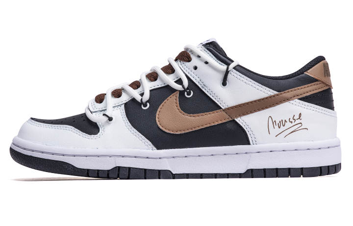 Nike Nike Dunk Low top Skateboard Shoes Men's Black Brown