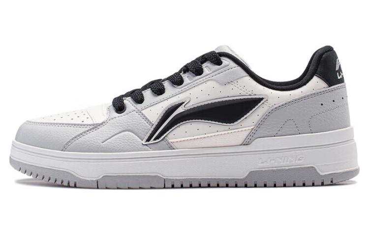 Li-Ning Li Ning Tianji 2.0 Soft Cushioning Low top Skateboard Shoes Men's White Gray Black