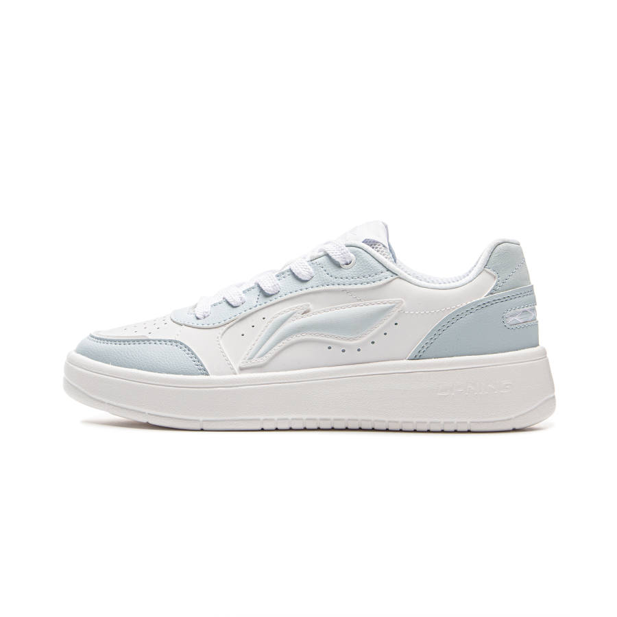 Li-Ning Li Ning Sycee Pure Abrasion Resistant Lightweight Breathable Low top Skateboard Shoes Women's White Blue