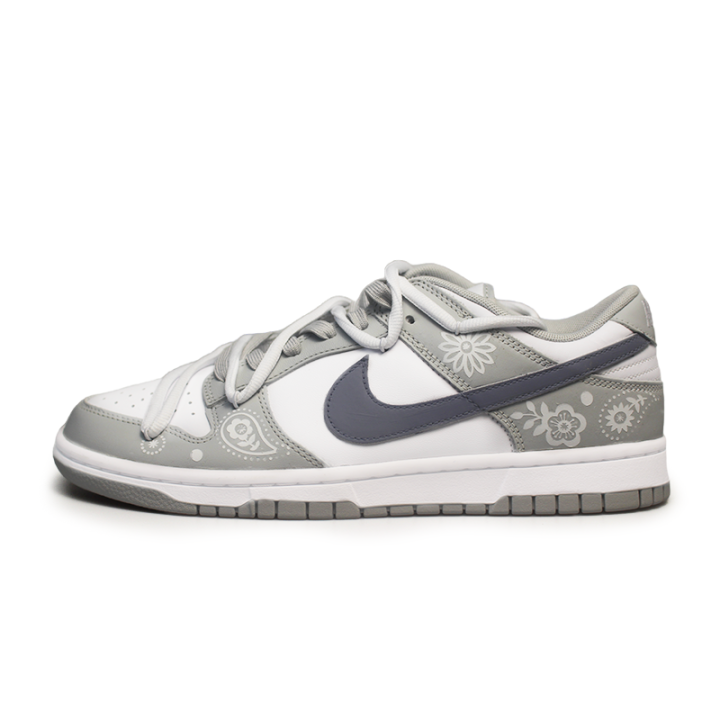 Nike Nike Dunk Glacier Gray Coverage Abrasion Resistant Balance Low top Skateboard Shoes Men's Gray White