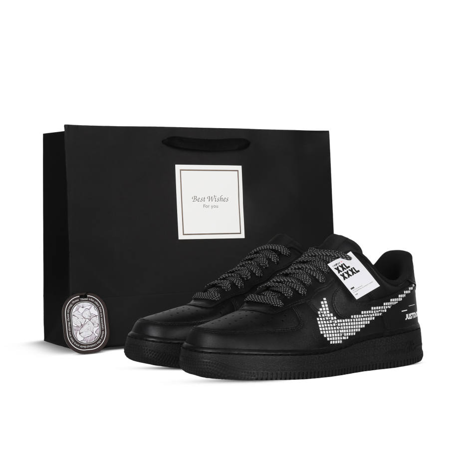 Nike Nike Air Force 1 Slip Resistant, Abrasion Resistant, Lightweight Low top Skateboard Shoes Women's Black White