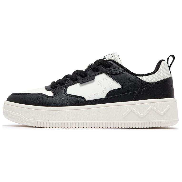 361° Slip Resistant Abrasion Resistant Low top Skateboard Shoes Women's White Black