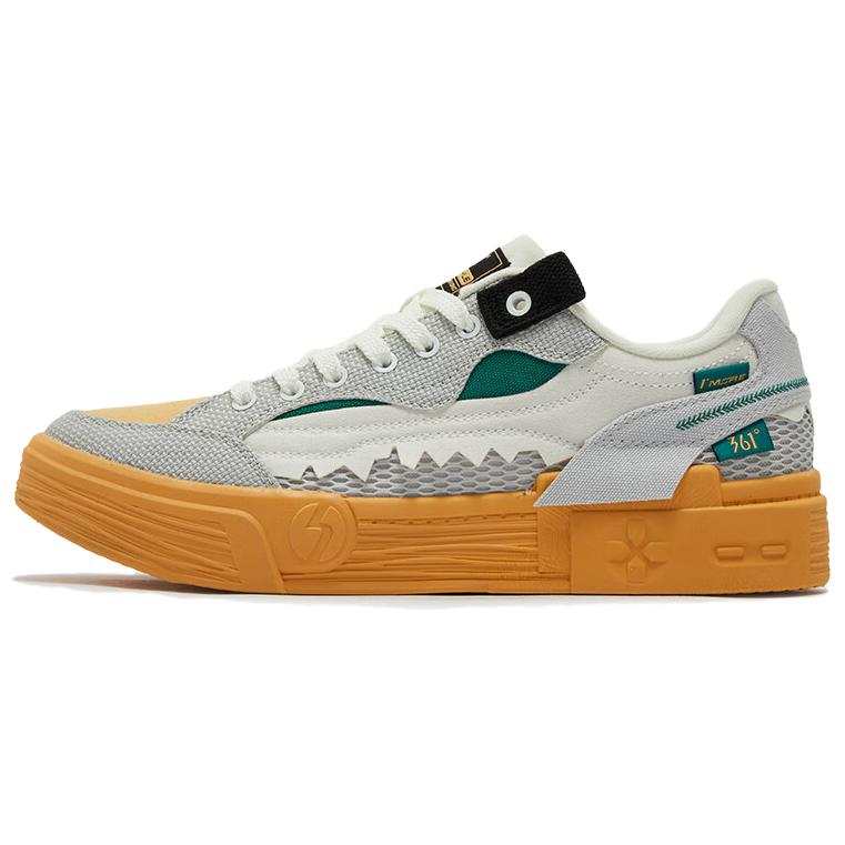 361° Wander Abrasion Resistant Slip Resistant Low top Skateboard Shoes Men's Gray Green