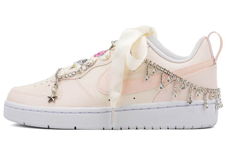 Nike Nike Court Borough Lightweight Low top Skateboard Shoes Women's White Pink