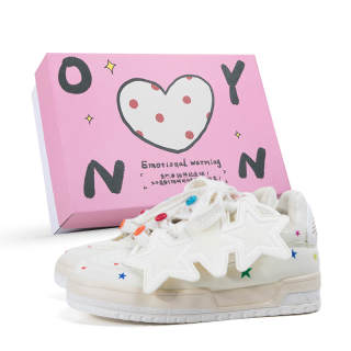 OYNN Young Skateboard Shoes Women's Low Top White