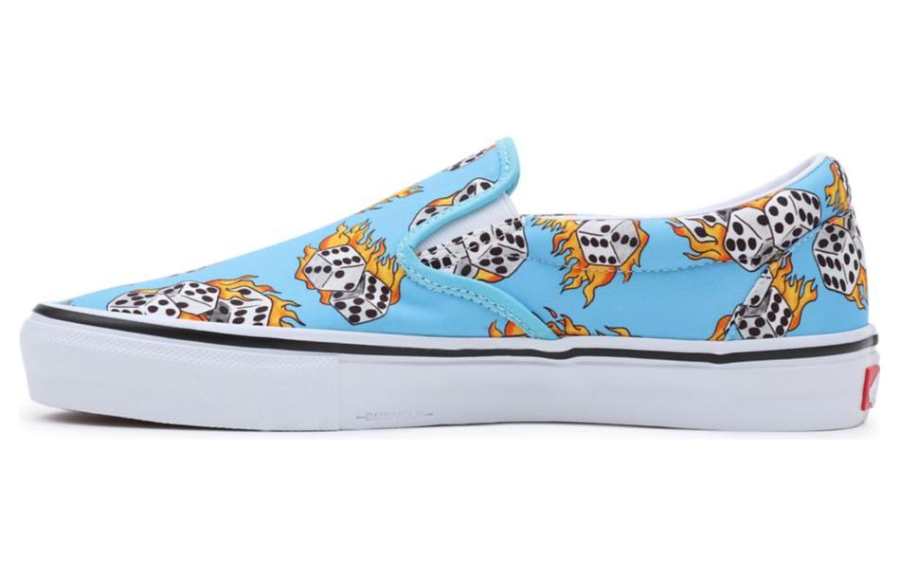 Vans Slip-On Skate Vans 'Blue Flame Dice'