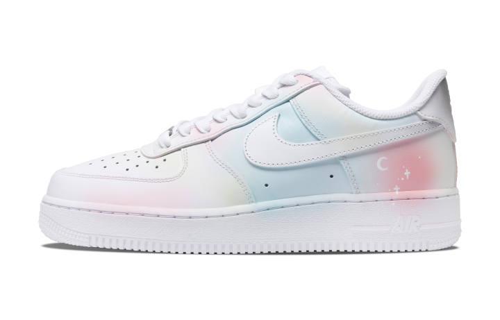 Nike Nike Air Force 1 Dream Macarons Slip Resistant Abrasion Resistant Low top Skateboard Shoes Men's Blue