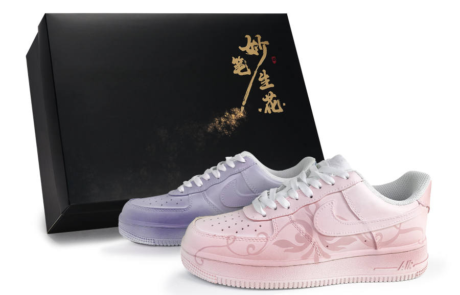 Nike Nike Air Force 1 Skateboard Shoes Unisex Low Top Pink/Purple