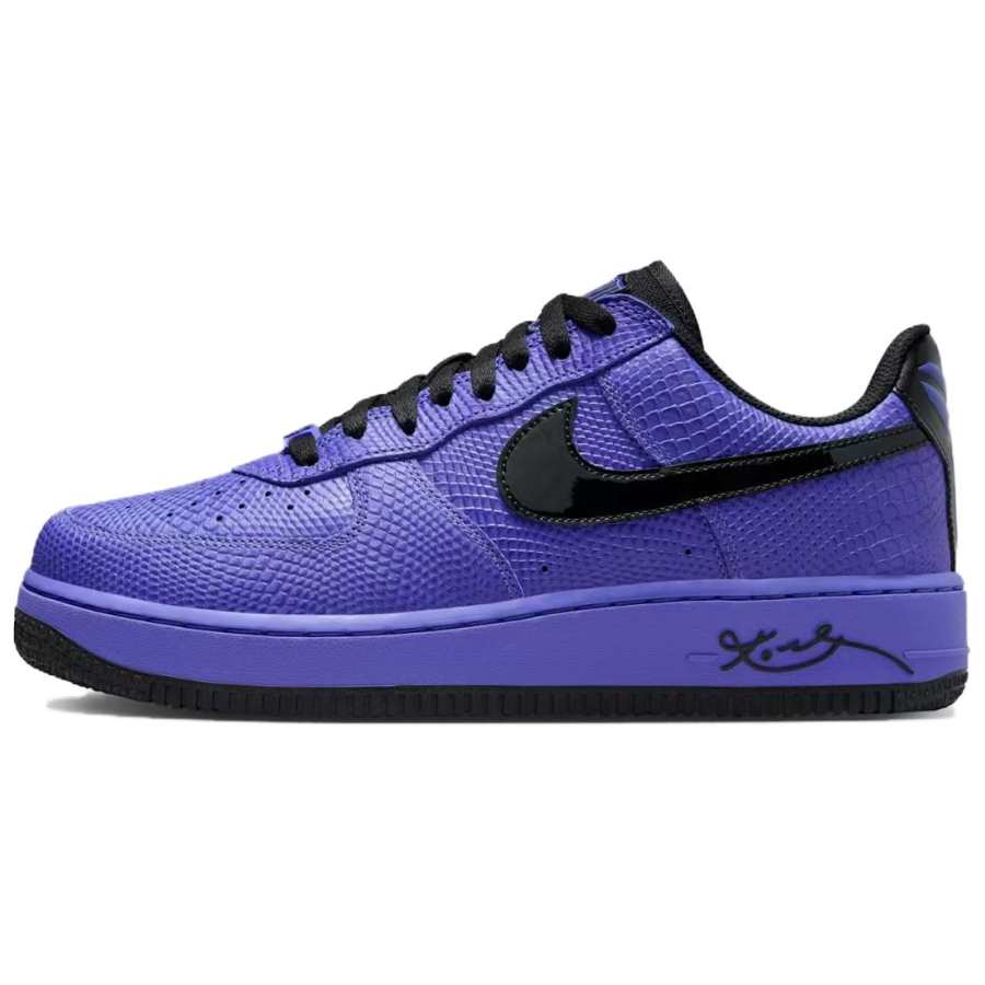 Nike Nike x Kobe Bryant Air Force 1 Slip Resistant Abrasion Resistant Low top Skateboard Shoes Unisex Black Purple
