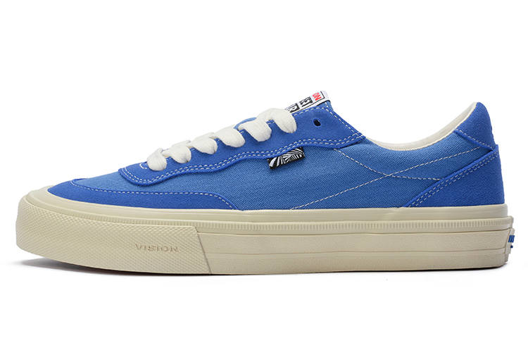 Vision Street Wear Flat Top Low top Skateboard Shoes Unisex Klein Blue