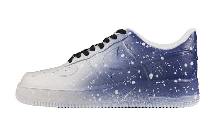Nike Nike Air Force 1 Abrasion Resistant Low top Skateboard Shoes Unisex White Blue