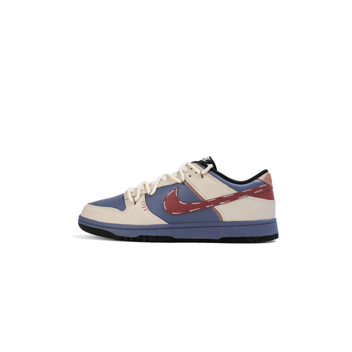 Nike Nike Dunk Synthetic Leather Abrasion Resistant Low top Skateboard Shoes Unisex Dark Blue