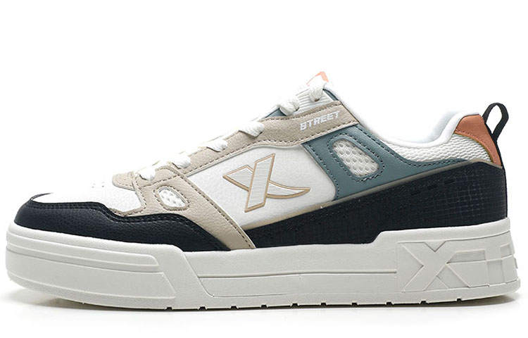 XTEP XTEP Skateboard Shoes Men's Low Top Sail White/Clay/Black