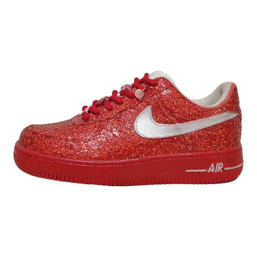 Nike Nike Air Force 1 Pu Shuao Arrived, Red Silver Warrior Low top Skateboard Shoes Men's Red