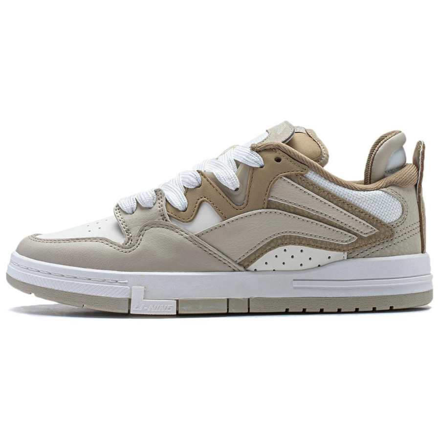 Li-Ning Li Ning Wave PRO Cushioning, Wear Resistant Skateboard Shoes Women's Taupe