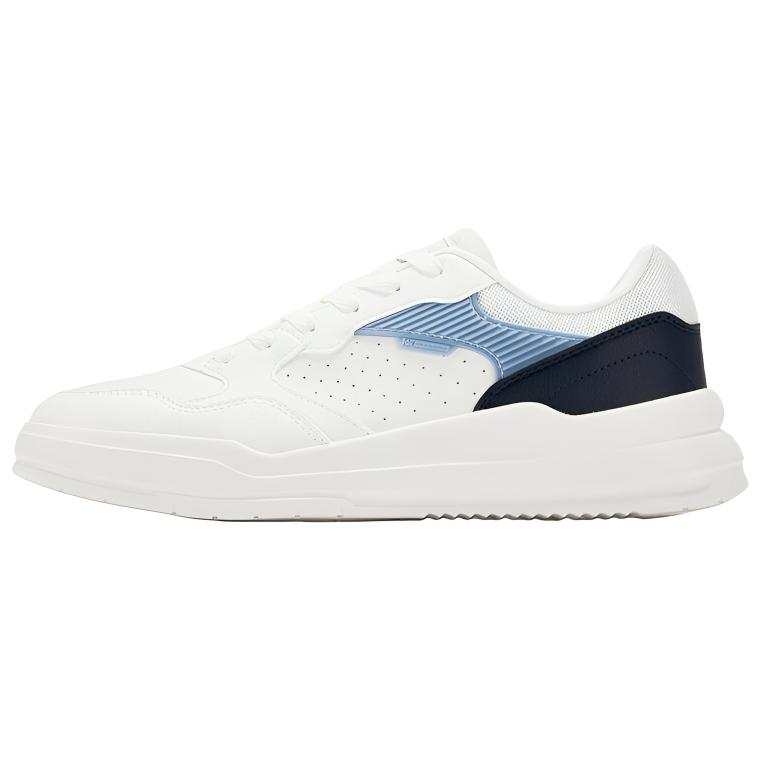 361° Lightweight Abrasion Resistant Low top Skateboard Shoes Men's Feather White Ink Blue