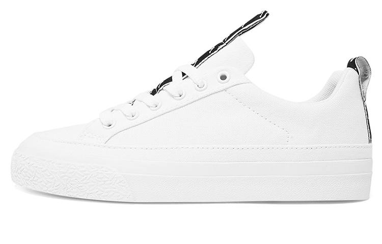 Kappa Skateboard Shoes Unisex Low Top White/Black