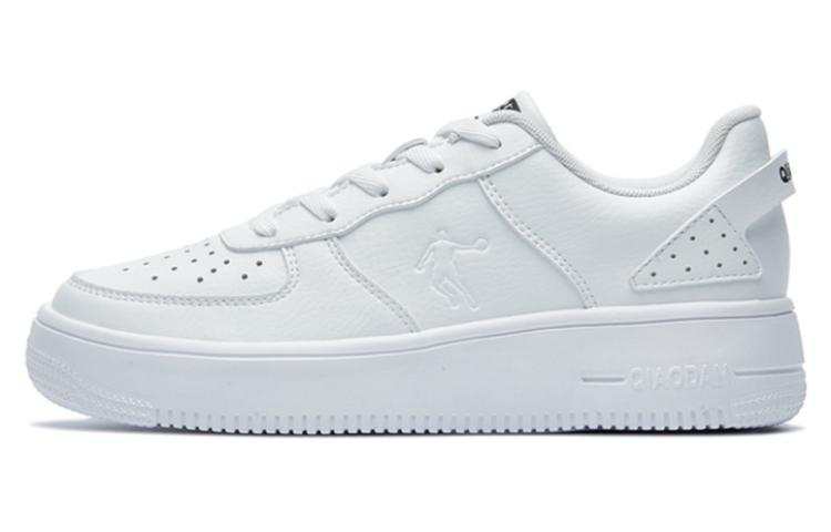 QIAODAN Air Force 1 White Sneakers Synthetic Leather Coverage Thermal Waterproof Quick Dry Balance Lightweight Low top