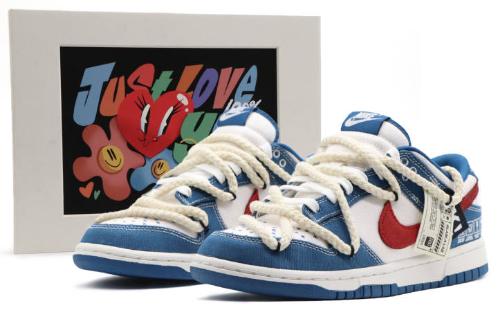 Nike Nike Dunk Low top Skateboard Shoes Men's Blue