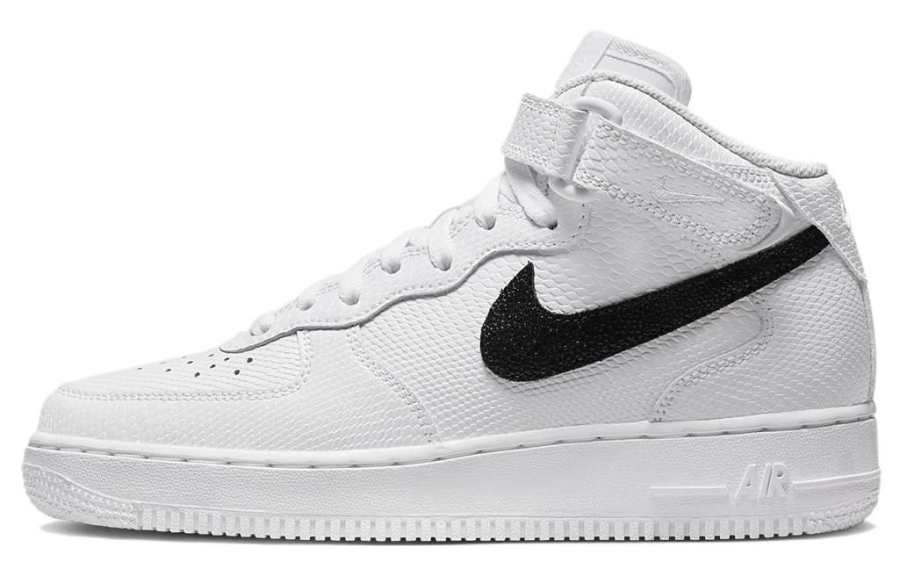 Nike Nike Air Force 1 Mid '07 Snakeskin White Black Women's