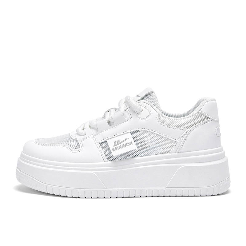 Warrior Low top Skateboard Shoes Women's White Gray